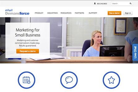 Demandforce webpage