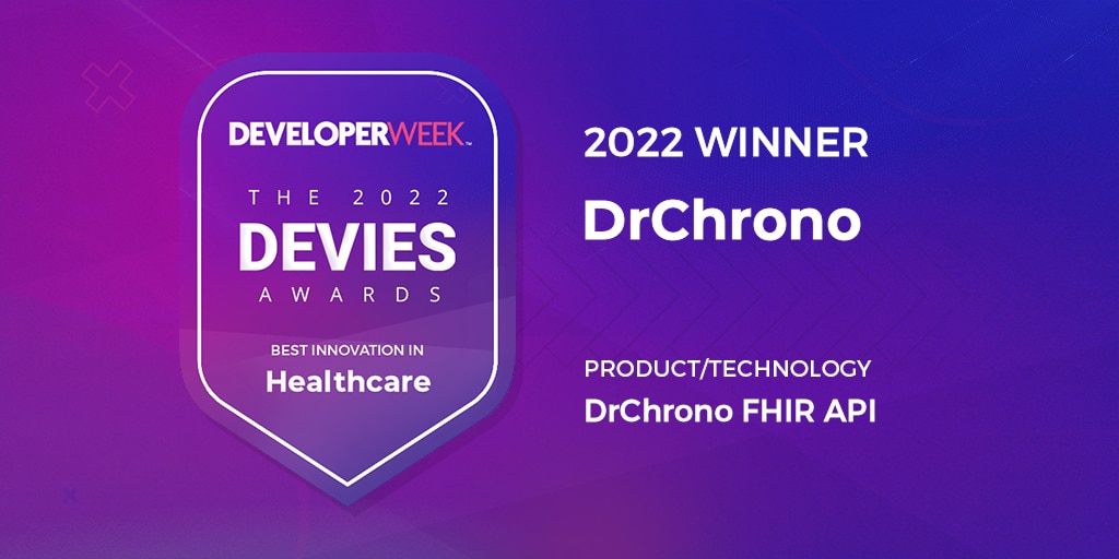 DrChrono Wins 2022 DEVIES Healthcare Award