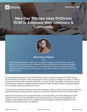 New Day Therapy Uses DrChrono RCM to Empower their Clinicians & Community